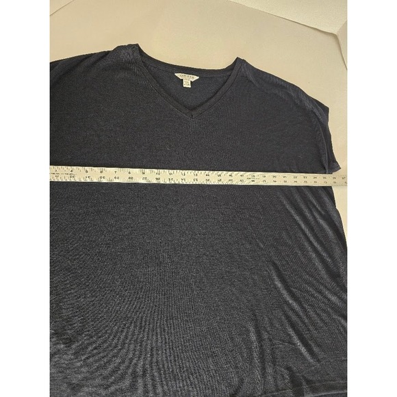 ORVIS Classic Collection Women's XXL Navy Blue V-Neck Knit Top Shirt SEE PICS - Picture 7 of 10